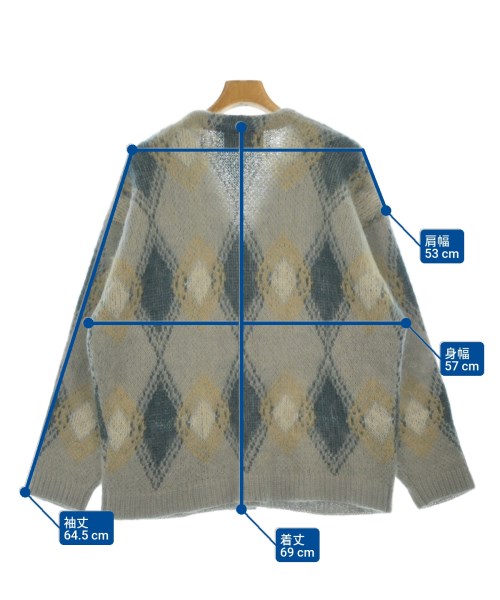 J.S.Homestead（ジェーエスホームステッド）カーディガン グレー サイズ:M メンズ/2200674969117