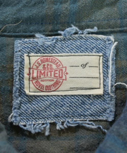 J.S.Homestead（ジェーエスホームステッド）カジュアルシャツ 青 サイズ:-(XL位) メンズ/2200653617060