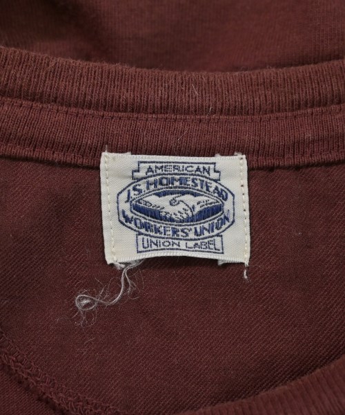 J.S.Homestead（ジェーエスホームステッド）Tシャツ・カットソー 赤 サイズ:M メンズ/2200689311062