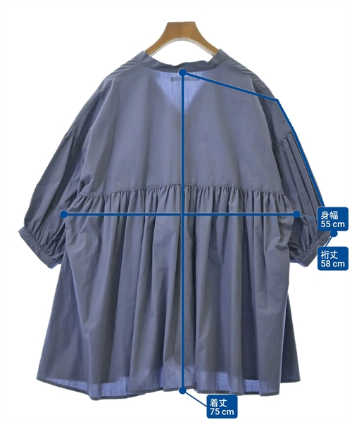 KBF（ケービーエフ）ブラウス 青 サイズ:F レディース/2200635410030