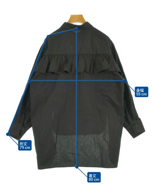 KBF（ケービーエフ）カジュアルシャツ 黒 サイズ:one レディース/2200623367247