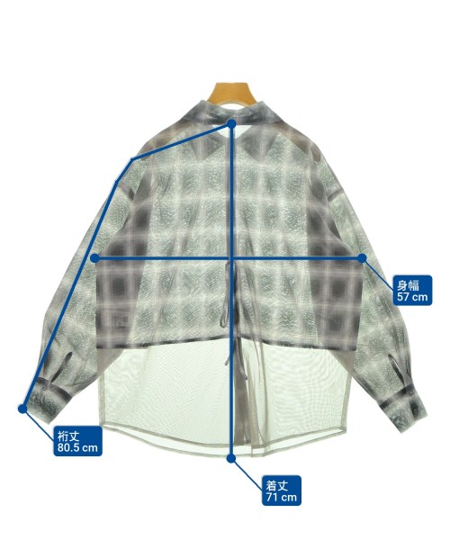 KBF（ケービーエフ）カジュアルシャツ グレー サイズ:one レディース/2200626161101