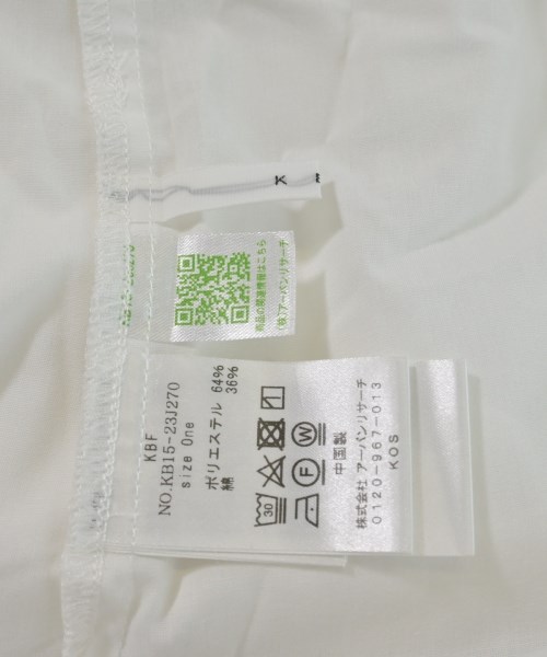 KBF（ケービーエフ）カジュアルシャツ 白 サイズ:ONE レディース/2200628738080