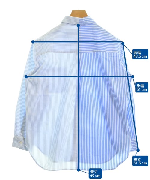 KBF（ケービーエフ）カジュアルシャツ 青 サイズ:ONE レディース/2200609305072