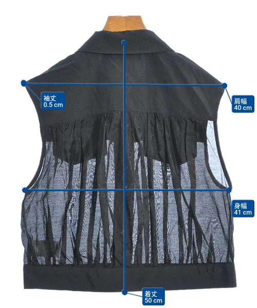 KBF（ケービーエフ）ブラウス 黒 サイズ:ONE レディース/2200617188094