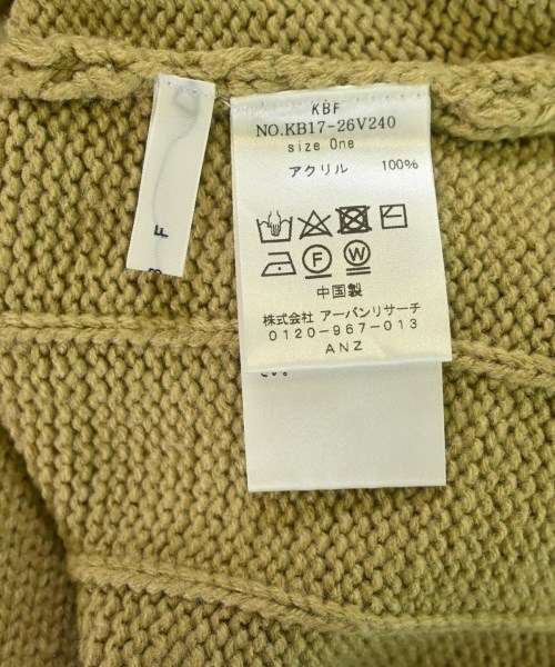 KBF（ケービーエフ）ニット・セーター カーキ サイズ:ONE レディース/2200672344039