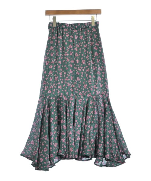 KBF（ケービーエフ）ロング・マキシ丈スカート 緑 サイズ:F レディース/2200679298076