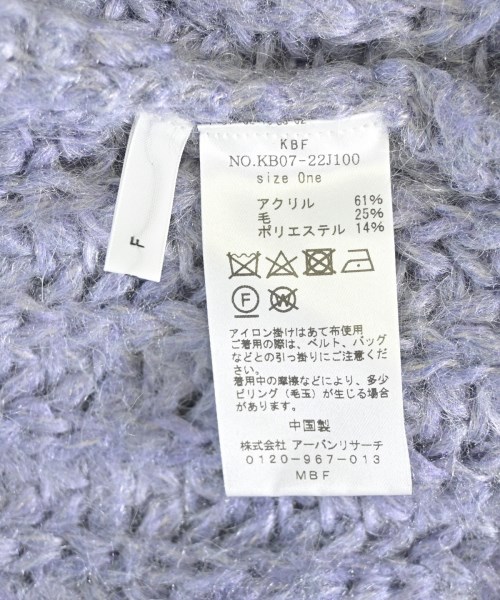 KBF（ケービーエフ）ニット・セーター 紫 サイズ:ONE レディース/2200673866059