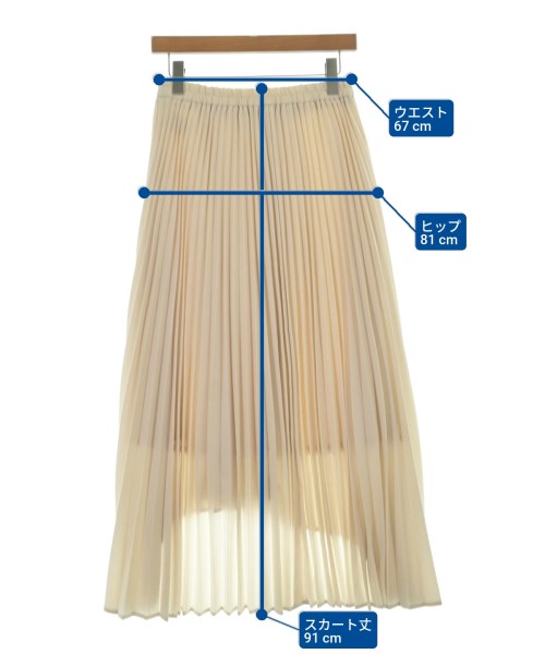 KBF（ケービーエフ）ロング・マキシ丈スカート 白 サイズ:ONE レディース/2200648553137