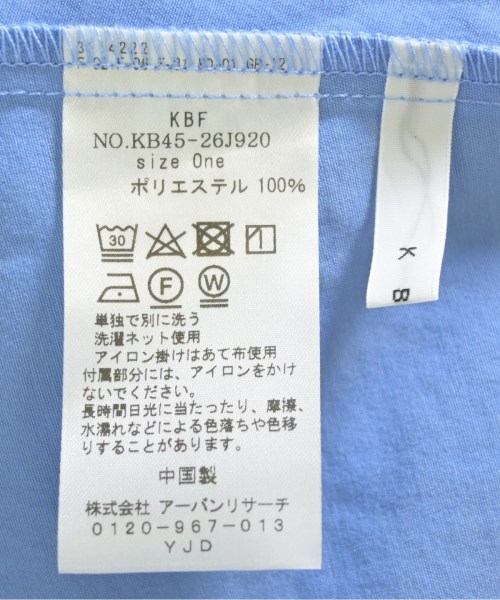 KBF（ケービーエフ）ワンピース 青 サイズ:ONE レディース/2200712001014
