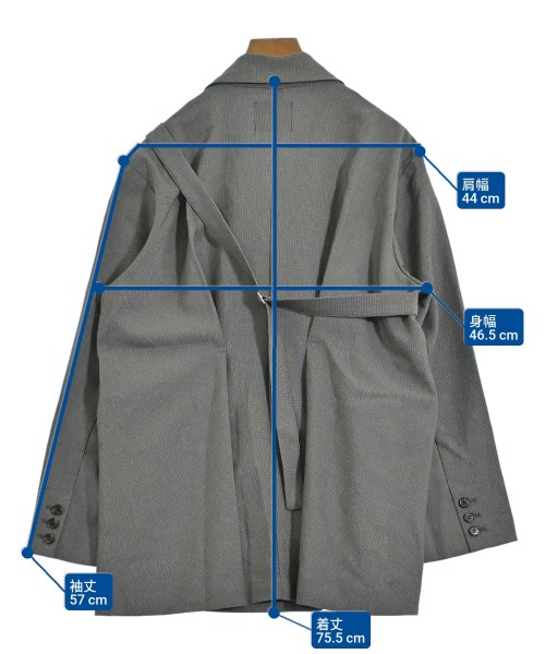 KBF（ケービーエフ）テーラードジャケット グレー サイズ:ONE レディース/2200628724045