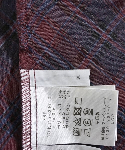 KBF（ケービーエフ）シャツワンピース 赤 サイズ:One レディース/2200634090134