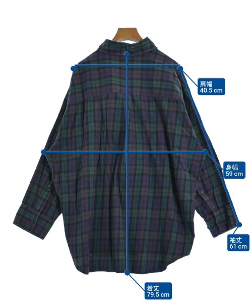 KBF（ケービーエフ）カジュアルシャツ 緑 サイズ:F レディース/2200634090202