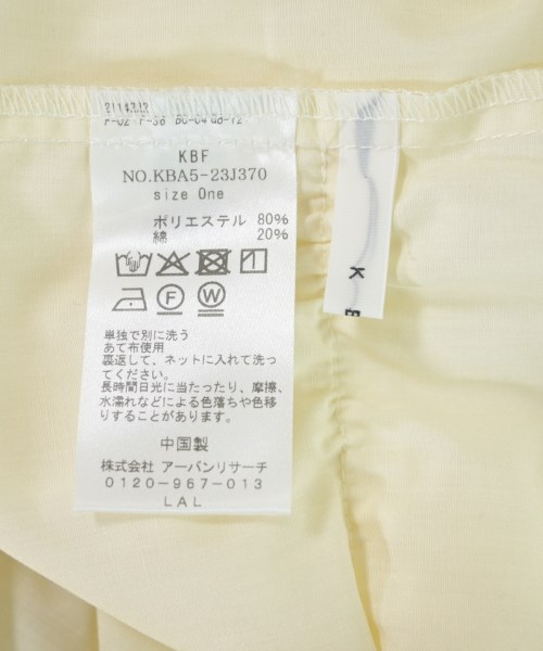 KBF（ケービーエフ）ブラウス 白 サイズ:ONE レディース/2200634124174