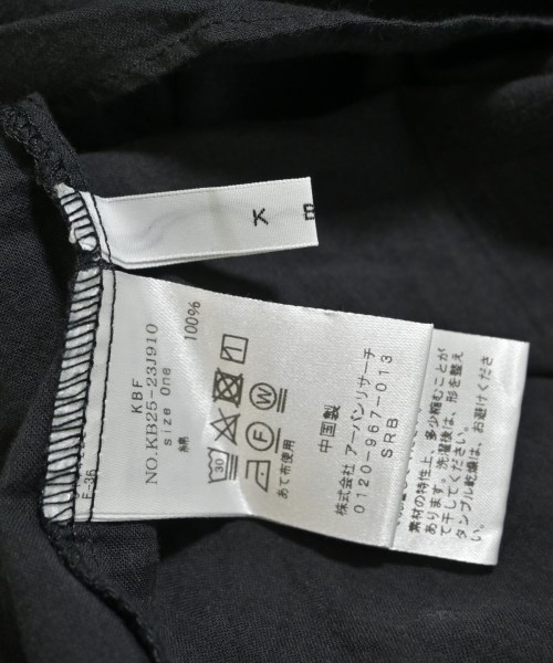 KBF（ケービーエフ）ブラウス 黒 サイズ:ONE レディース/2200637878043