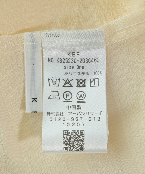 KBF（ケービーエフ）カジュアルシャツ 白 サイズ:ONE レディース/2200705934077