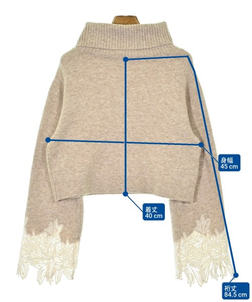 WILLSELECTION（ウィルセレクション）ニット・セーター ベージュ サイズ:M レディース/2200674706019