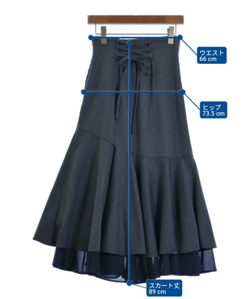 WILLSELECTION（ウィルセレクション）ロング・マキシ丈スカート 青 サイズ:F レディース/2200724613083