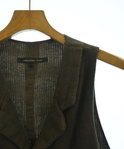 CHRISTIAN PEAU（クリスチャンポー）カジュアルシャツ 茶 サイズ:46(M位) メンズ/2200628455031