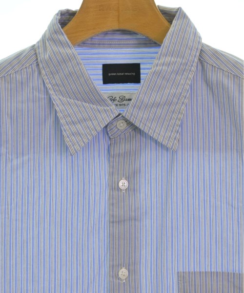 green label relaxing（グリーンレーベルリラクシング）カジュアルシャツ 青 サイズ:1(S位) メンズ/2200501859048