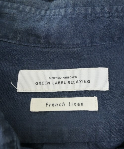 green label relaxing（グリーンレーベルリラクシング）カジュアルシャツ 紺 サイズ:M メンズ/2200620732086