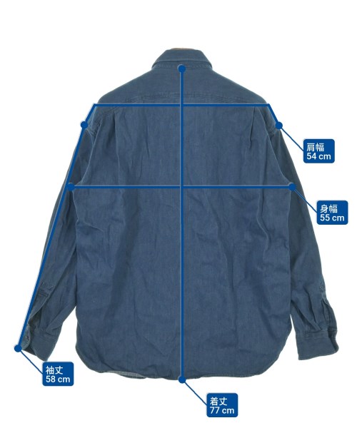 green label relaxing（グリーンレーベルリラクシング）カジュアルシャツ 青 サイズ:M メンズ/2200625623082