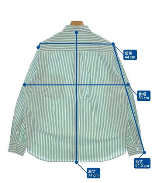 green label relaxing（グリーンレーベルリラクシング）カジュアルシャツ 緑 サイズ:L メンズ/2200638369021