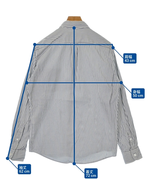 green label relaxing（グリーンレーベルリラクシング）カジュアルシャツ グレー サイズ:M メンズ/2200639175034