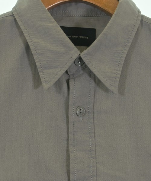 green label relaxing（グリーンレーベルリラクシング）カジュアルシャツ グレー サイズ:L メンズ/2200640708016