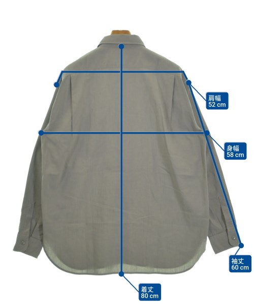 green label relaxing（グリーンレーベルリラクシング）カジュアルシャツ グレー サイズ:L メンズ/2200640708016