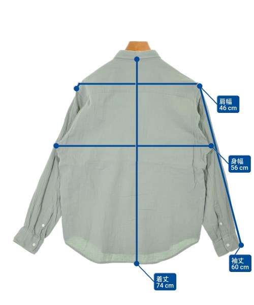 green label relaxing（グリーンレーベルリラクシング）カジュアルシャツ 緑 サイズ:M メンズ/2200641468032