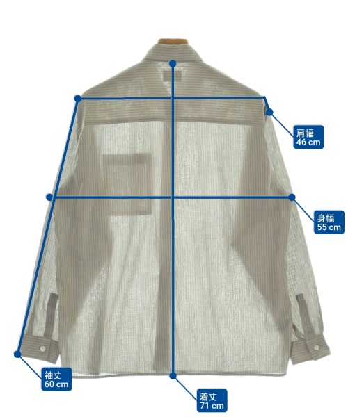 green label relaxing（グリーンレーベルリラクシング）カジュアルシャツ グレー サイズ:S メンズ/2200640075026