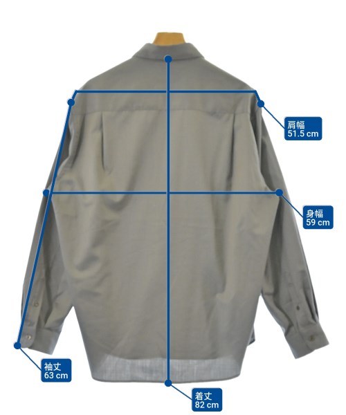 green label relaxing（グリーンレーベルリラクシング）カジュアルシャツ グレー サイズ:L メンズ/2200621445039