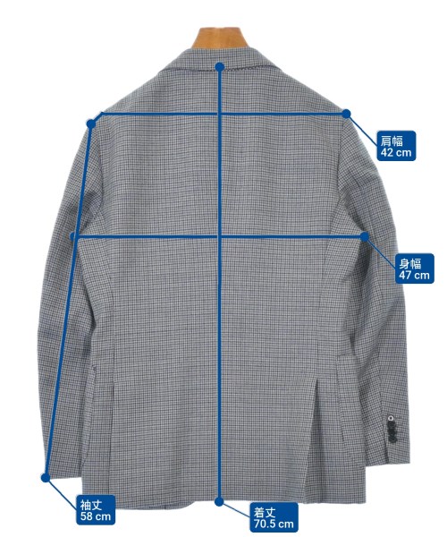 green label relaxing（グリーンレーベルリラクシング）テーラードジャケット グレー サイズ:44(S位) メンズ/2200611922106