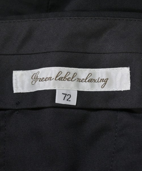 green label relaxing（グリーンレーベルリラクシング）スラックス 黒 サイズ:72(XS位) メンズ/2200611922168