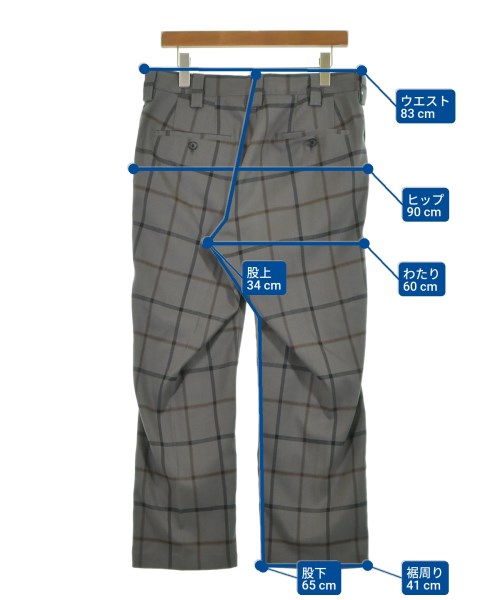 green label relaxing（グリーンレーベルリラクシング）スラックス グレー サイズ:L メンズ/2200623381076