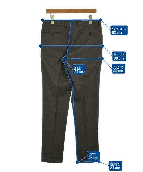 green label relaxing（グリーンレーベルリラクシング）スラックス 茶 サイズ:L メンズ/2200623381083