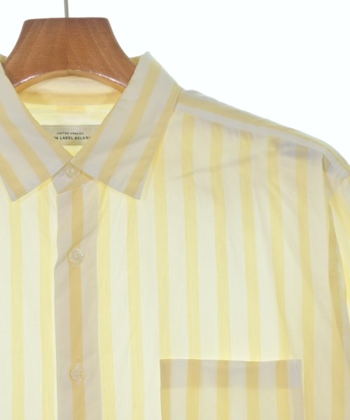 green label relaxing（グリーンレーベルリラクシング）カジュアルシャツ 黄 サイズ:L メンズ/2200623381113