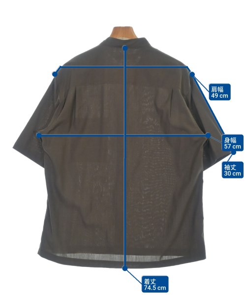 green label relaxing（グリーンレーベルリラクシング）カジュアルシャツ 茶 サイズ:L メンズ/2200623381120