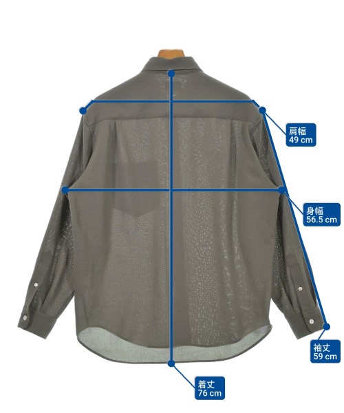 green label relaxing（グリーンレーベルリラクシング）カジュアルシャツ カーキ サイズ:S メンズ/2200624280033