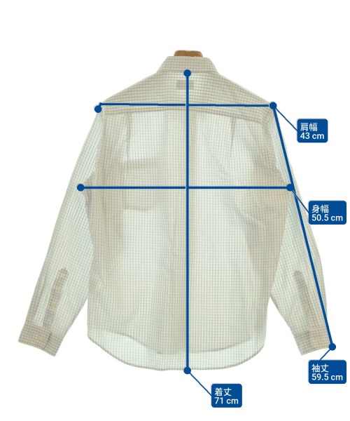 green label relaxing（グリーンレーベルリラクシング）カジュアルシャツ 白 サイズ:S メンズ/2200614969153