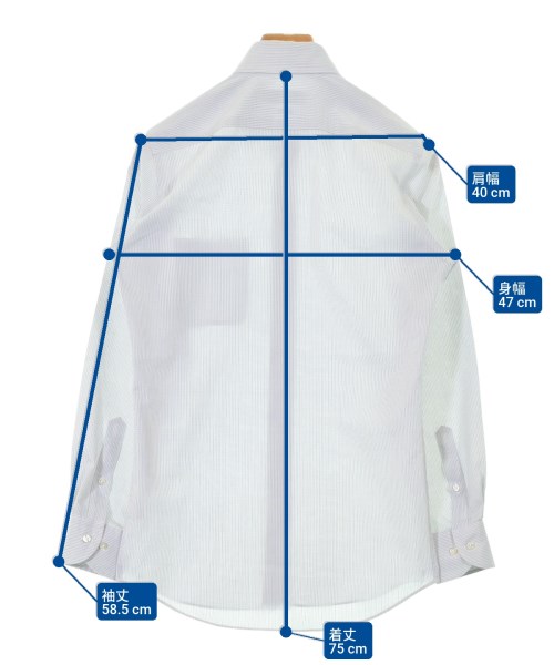 green label relaxing（グリーンレーベルリラクシング）ドレスシャツ 白 サイズ:S メンズ/2200624791096