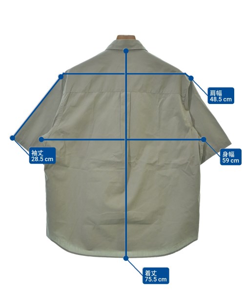 green label relaxing（グリーンレーベルリラクシング）カジュアルシャツ グレー サイズ:M メンズ/2200614630046