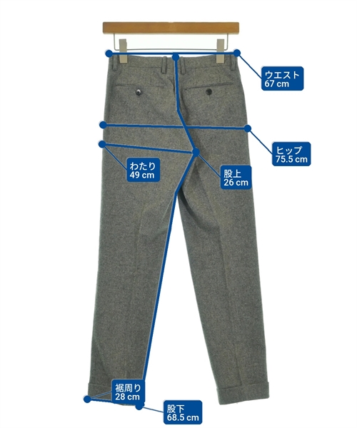 green label relaxing（グリーンレーベルリラクシング）スラックス グレー サイズ:XS メンズ/2200616679203