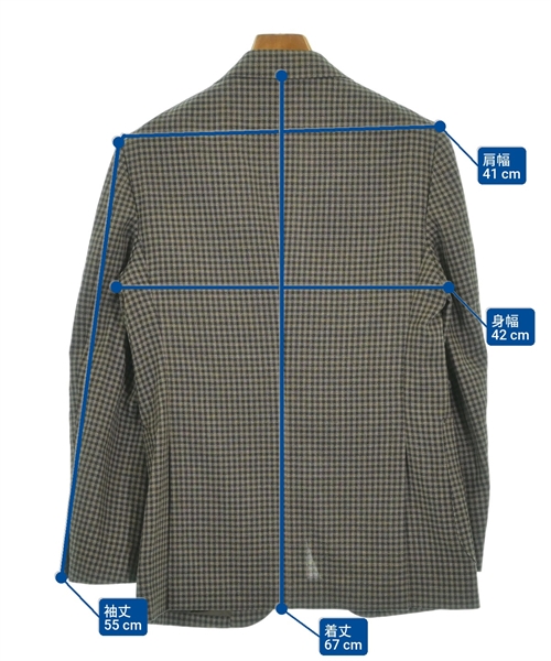 green label relaxing（グリーンレーベルリラクシング）テーラードジャケット グレー サイズ:42(XS位) メンズ/2200616679227