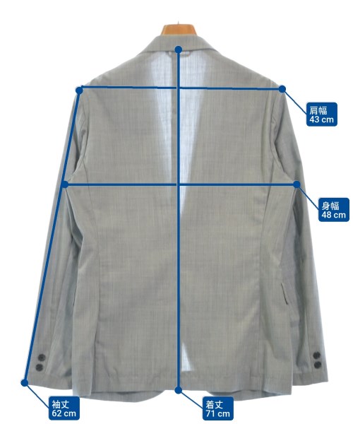 green label relaxing（グリーンレーベルリラクシング）カジュアルジャケット グレー サイズ:M メンズ/2200614068054