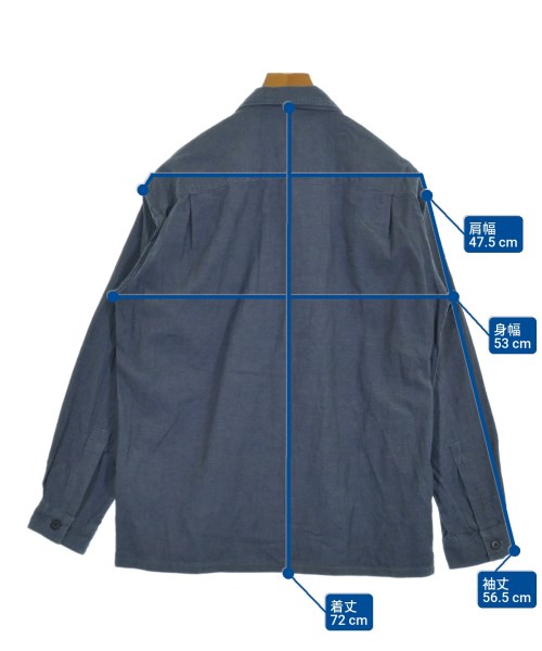 green label relaxing（グリーンレーベルリラクシング）カジュアルシャツ 紺 サイズ:S メンズ/2200619383015