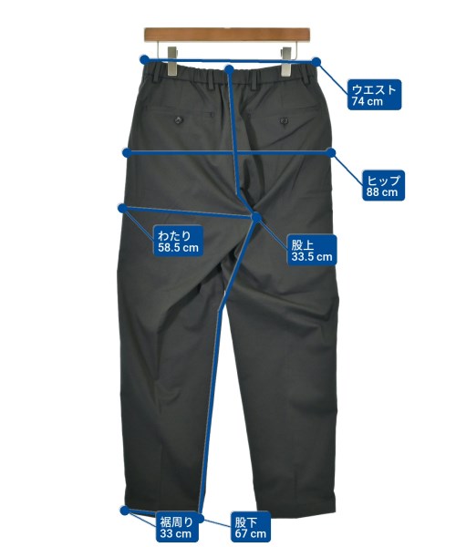 green label relaxing（グリーンレーベルリラクシング）スラックス グレー サイズ:M メンズ/2200619473075