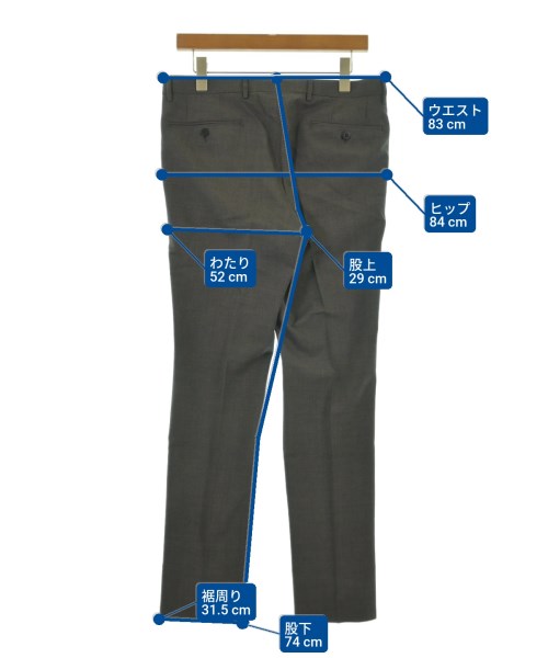 green label relaxing（グリーンレーベルリラクシング）スラックス グレー サイズ:M メンズ/2200620451055