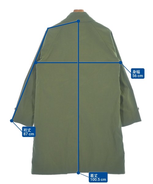 green label relaxing（グリーンレーベルリラクシング）ステンカラーコート カーキ サイズ:L メンズ/2200621365023